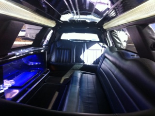 Interior of Stretch Limo 10 passengers