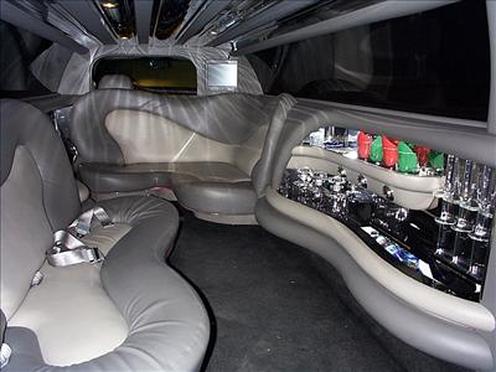 Interior of Navigator SUV Limousine